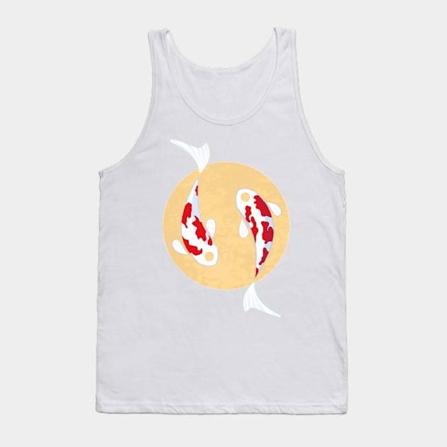 Koi fish Tank Top by kitsune.workshop